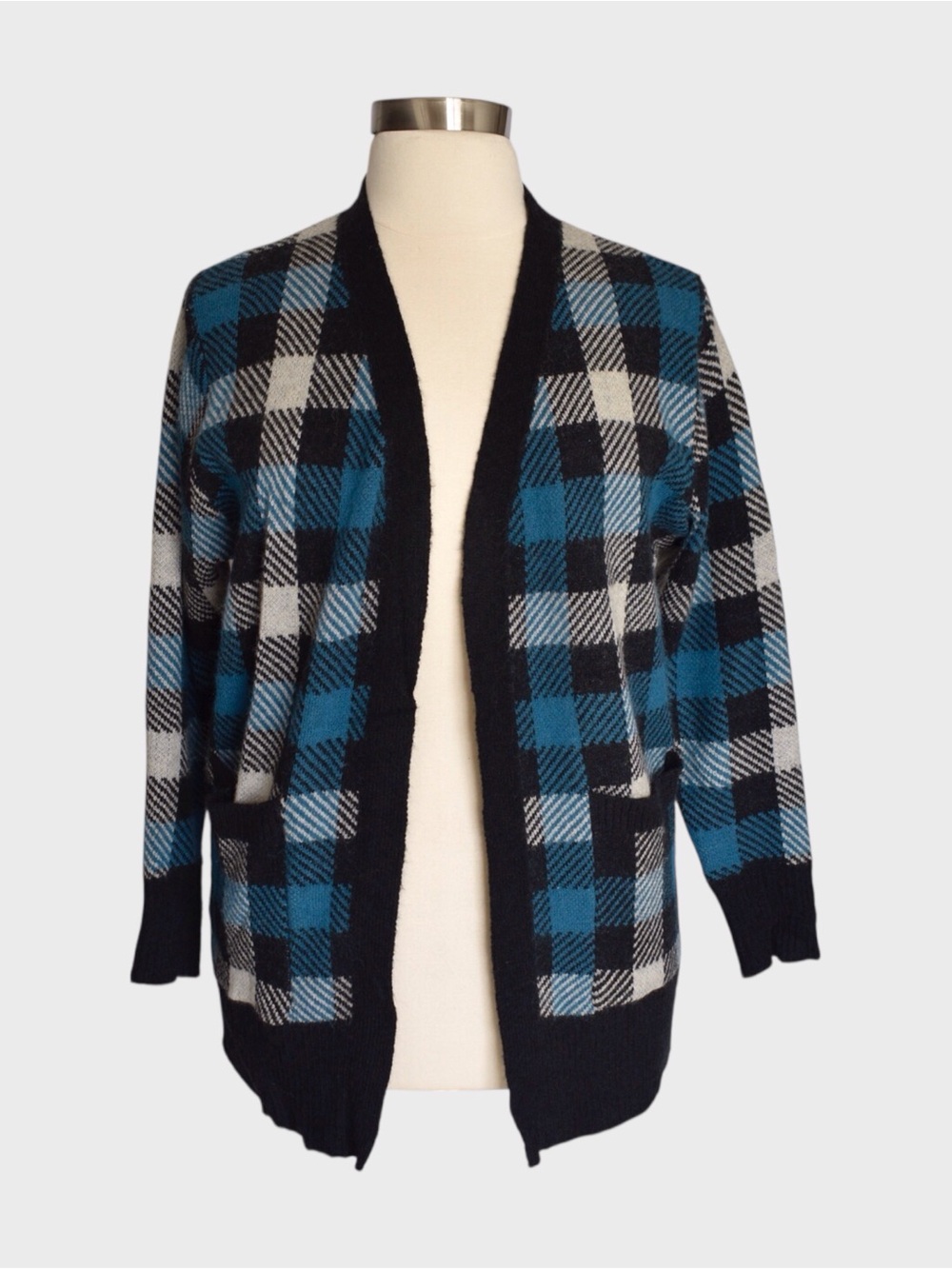 LuLaRoe Plaid Open Front Boyfriend Cardigan